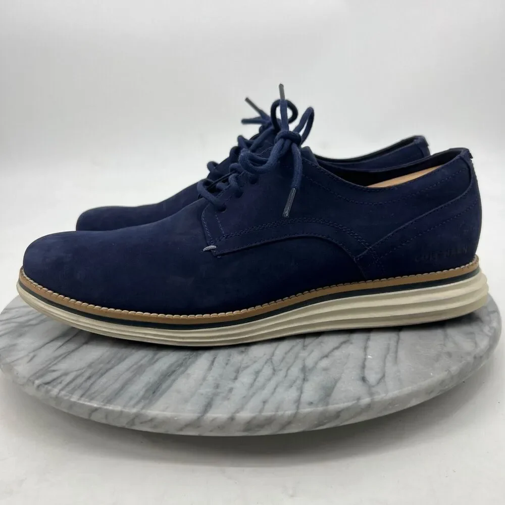 Cole Haan Shoes Mens 9.5 Navy OG Cloudfeel Energy Merid PT Oxford Nubuck Leather